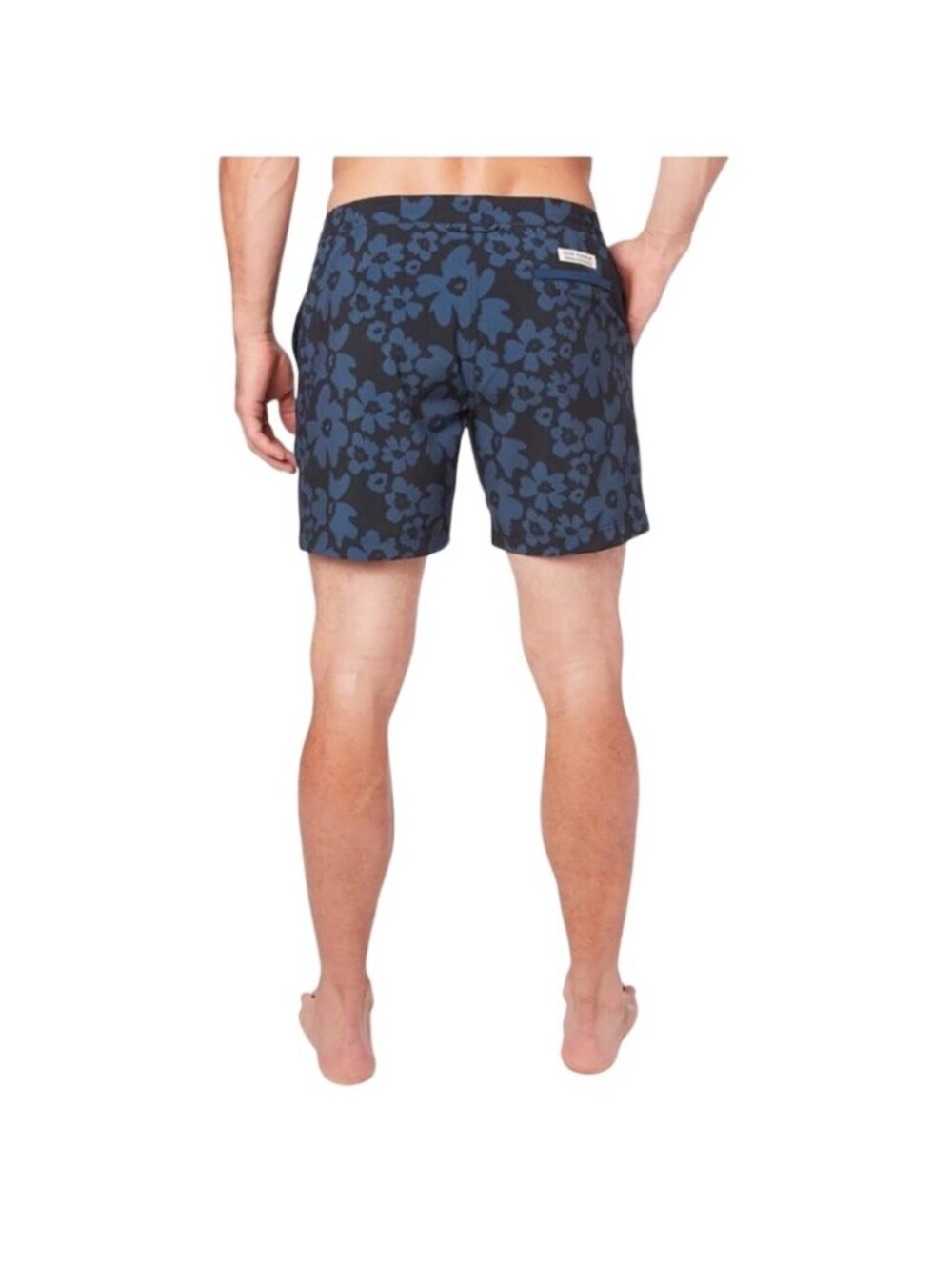 Fair Harbor Men’s 32 The Sextant Trunk Navy Blue Floral Print Board Swim Shorts - Picture 3 of 16